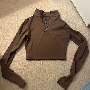 vitality cropped quarters zip